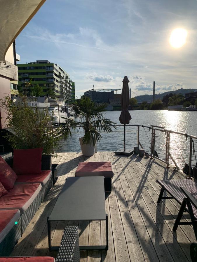 Waterside Living - Hausboot Linz Hotel Exterior foto